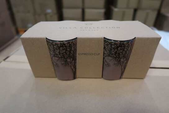 102 pk. Espressokop Hela 0,1 liter 4 stk. Mørk rosa Stentøj