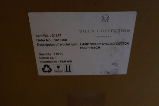 20 stk. Lampe Styles 25 x 44 cm Blå Papmache