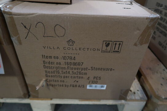 20 stk. Vase Calvi H26 cm Hvid Stentøj