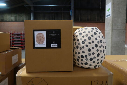 36 stk. Dekorationsvase Taia D23,5 H28,5 cm Creme/Grå Papmache