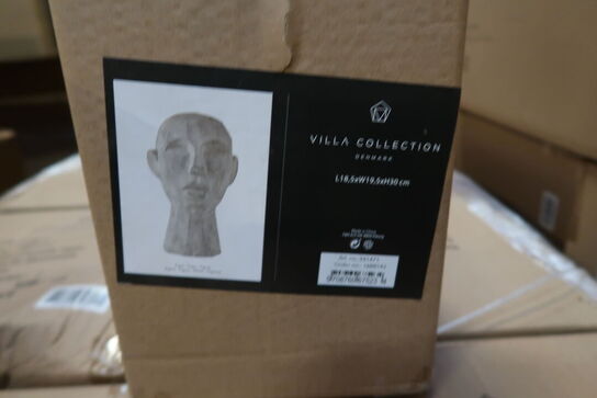 87 stk. Figur Hoved Talvik Cement Grå H30