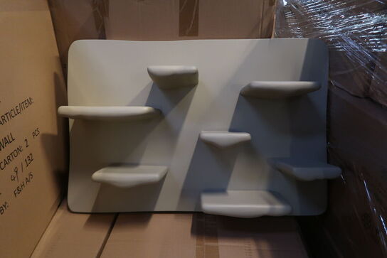 18 stk. Væghylde Nord 60 x 40 x 13 cm Polyresin