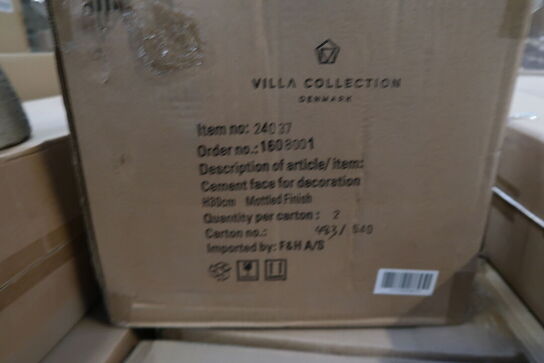 84 stk. Figur Hoved Talvik Cement Lys olivengrøn H30