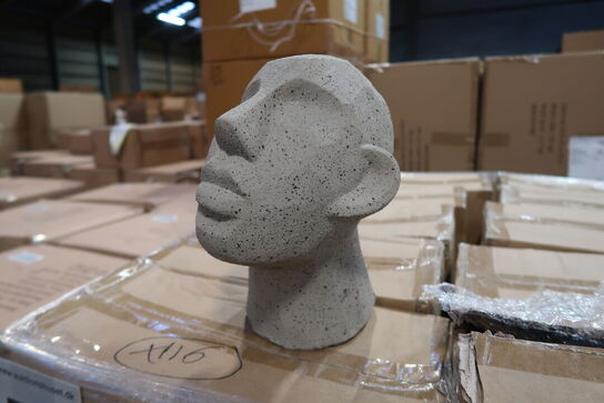 116 stk. Figur Hoved Talvik Cement Lys olivengrøn H23