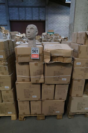 84 stk. Figur Hoved Talvik Cement Gråbrun H30