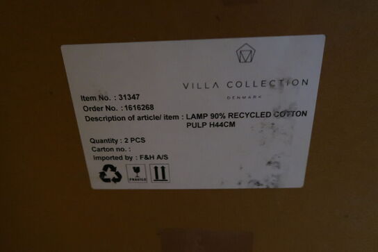 20 stk. Lampe Styles 25 x 44 cm Blå Papmache