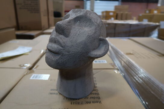 110 stk. Figur Hoved Talvik Cement Gråbrun H23