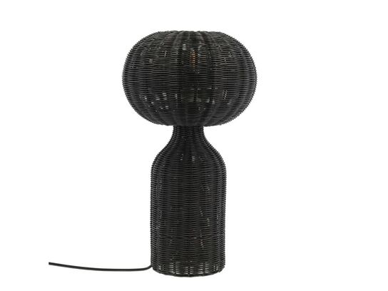 16 stk. Bordlampe Werna D30 x 53,5 cm Sort Rattan