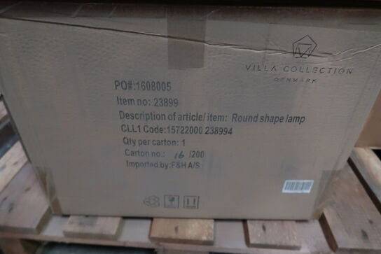 4 stk. Pendel Werna 50x30cm Sort Naturrattan