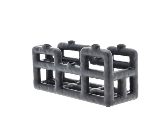 44 stk. Lysestage Lyst 28 x 10 x 13,5 cm Sort Polyresin