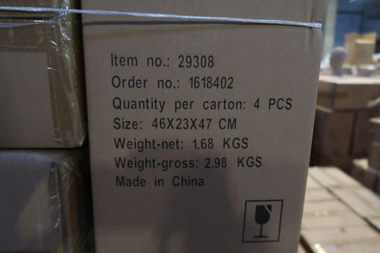 80 stk. Vase Styles 21 x 21 cm Amber Papir