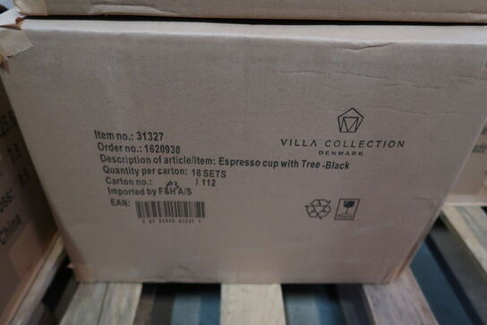 180 pk. Espressokop Hela 0,1 liter 4 stk. Sort Stentøj