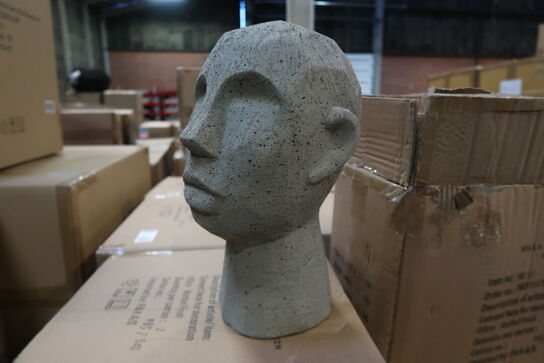 84 stk. Figur Hoved Talvik Cement Lys olivengrøn H30