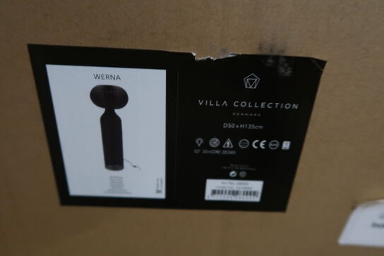 3 stk. Gulvlampe Werna D50 x 130 cm Sort Rattan