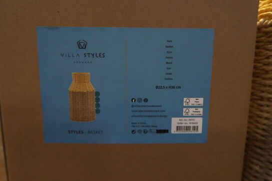 25 stk. Dekorationsvase Styles 22,5 x 38 cm Gul Papir