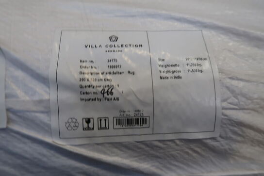 8 stk. Tæppe Laerk 200x300cm Grå/Offwhite