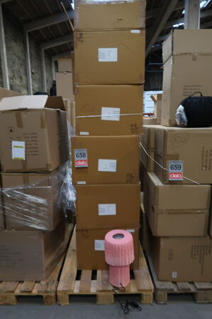 20 stk. Lampe Styles 25 x 44 cm Rosa Papmache