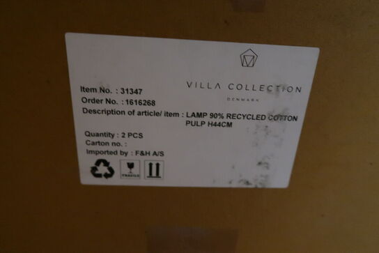 20 stk. Lampe Styles 25 x 44 cm Blå Papmache