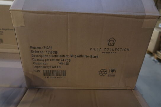 648 stk. Krus Hela 0,35 liter Sort Stentøj