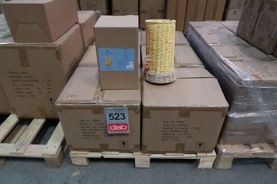 24 stk. Vase Styles 17 x 28 cm Lysegul Papir