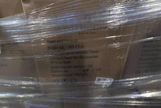 540 stk. Figur Hoved Talvik 3 ass. Cement