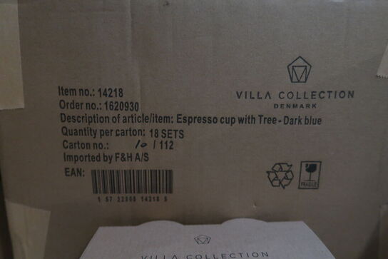 432 pk. Espressokop Hela 0,1 liter 4 stk. Mørkeblå Stentøj