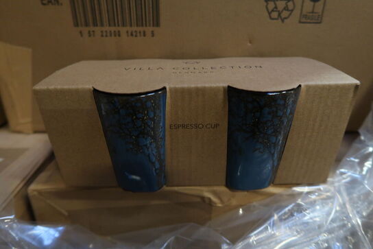 432 pk. Espressokop Hela 0,1 liter 4 stk. Mørkeblå Stentøj