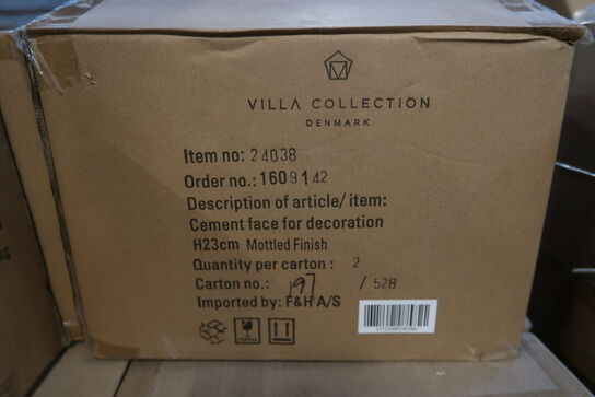 140 stk. Figur Hoved Talvik Cement Lys olivengrøn H23