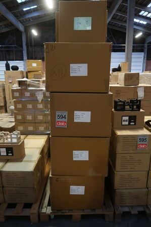 19 stk. Lampe Styles 25 x 44 cm Blå Papmache