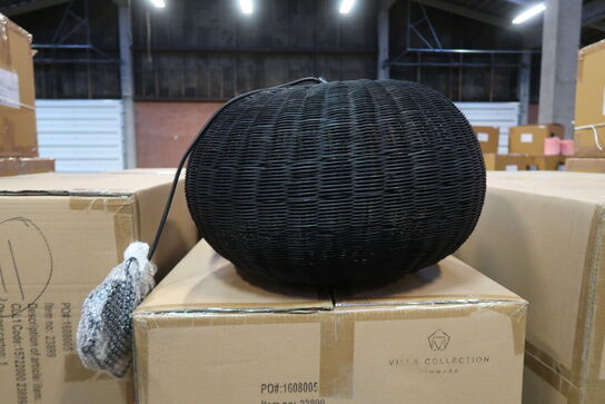 11 stk. Pendel Werna 50x30cm Sort Naturrattan