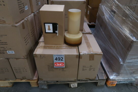 15 stk. Vase Hvils D19 x 34 cm Honey Glas