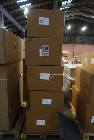 20 stk. Lampe Styles 25 x 44 cm Blå Papmache