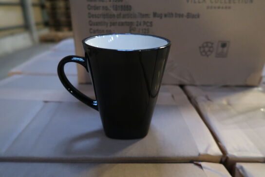 624 stk. Krus Hela 0,35 liter Sort Stentøj