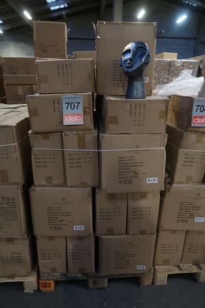 92 stk. Figur Hoved Trun Cement Mørkegrå H30