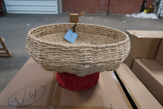 14 stk. Kurv Styles 37 x 18 cm Rød Papir