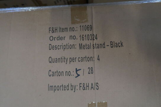 40 stk. Holder Sort Metal H110