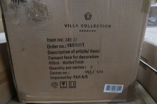 84 stk. Figur Hoved Talvik Cement Lys olivengrøn H30