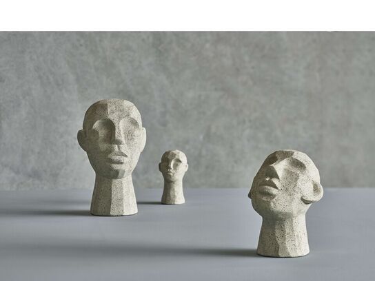 96 stk. Figur Hoved Talvik Cement Lys olivengrøn H15