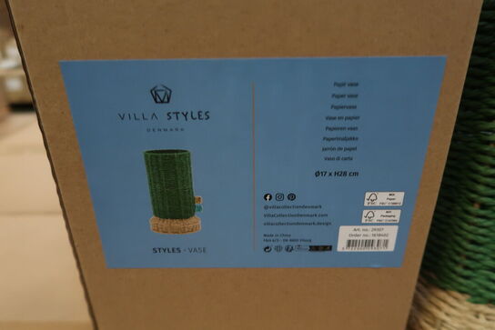 24 stk. Vase Styles 17 x 28 cm Grøn Papir