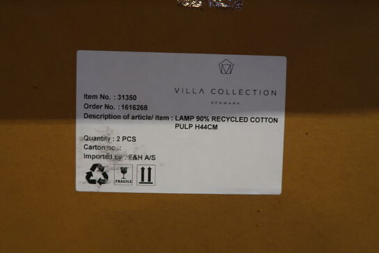 20 stk. Lampe Styles 25 x 44 cm Rosa Papmache