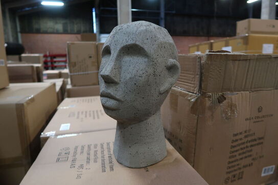 84 stk. Figur Hoved Talvik Cement Lys olivengrøn H30