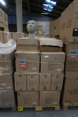 84 stk. Figur Hoved Talvik Cement Lys olivengrøn H30