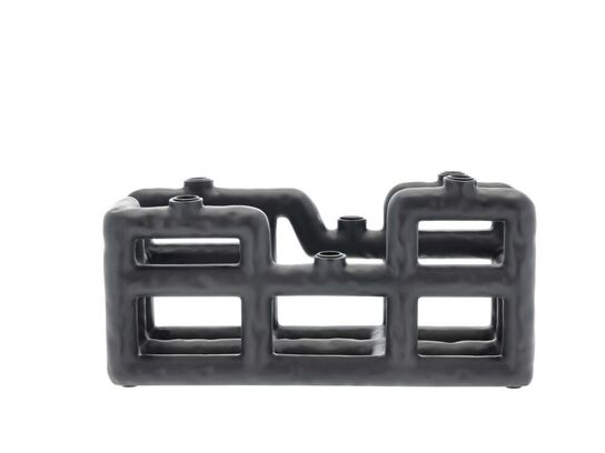 44 stk. Lysestage Lyst 28 x 10 x 13,5 cm Sort Polyresin