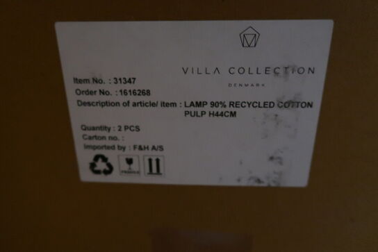 19 stk. Lampe Styles 25 x 44 cm Blå Papmache