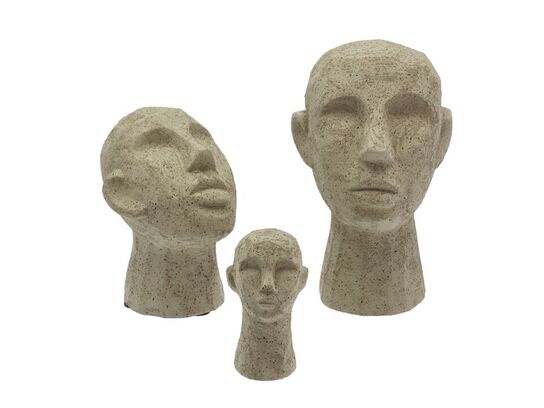 116 stk. Figur Hoved Talvik Cement Lys olivengrøn H23