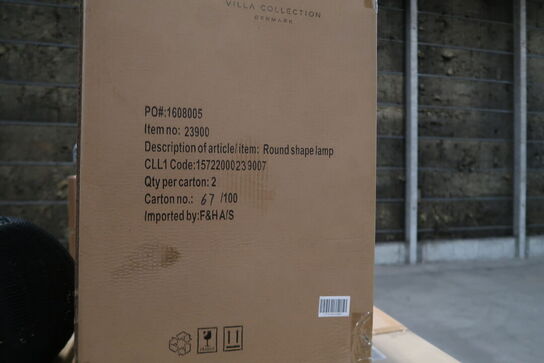 20 stk. Pendel Werna 40,5x25 cm Sort Naturrattan