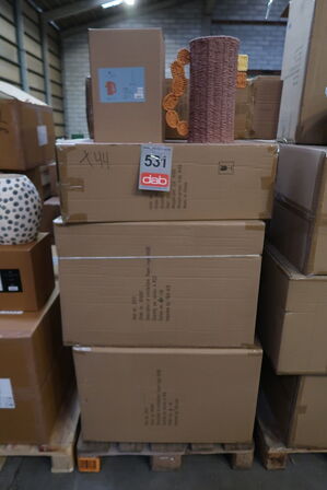 44 stk. Dekorationsvase Styles 18 x 35 cm Mørk Rosa Papir