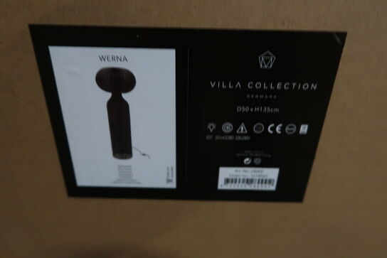 3 stk. Gulvlampe Werna D50 x 130 cm Sort Rattan