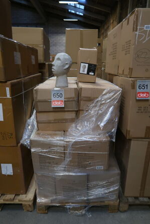 87 stk. Figur Hoved Talvik Cement Grå H30