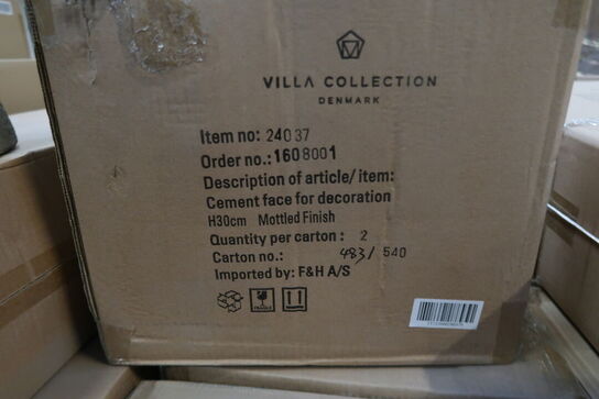 84 stk. Figur Hoved Talvik Cement Lys olivengrøn H30